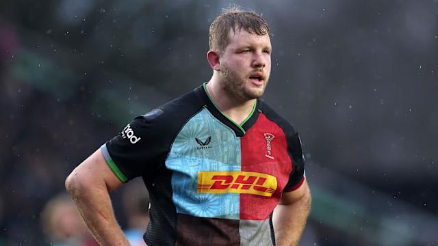 Joe Launchbury in Harlequins kit ahead of his retirement after 70 England caps