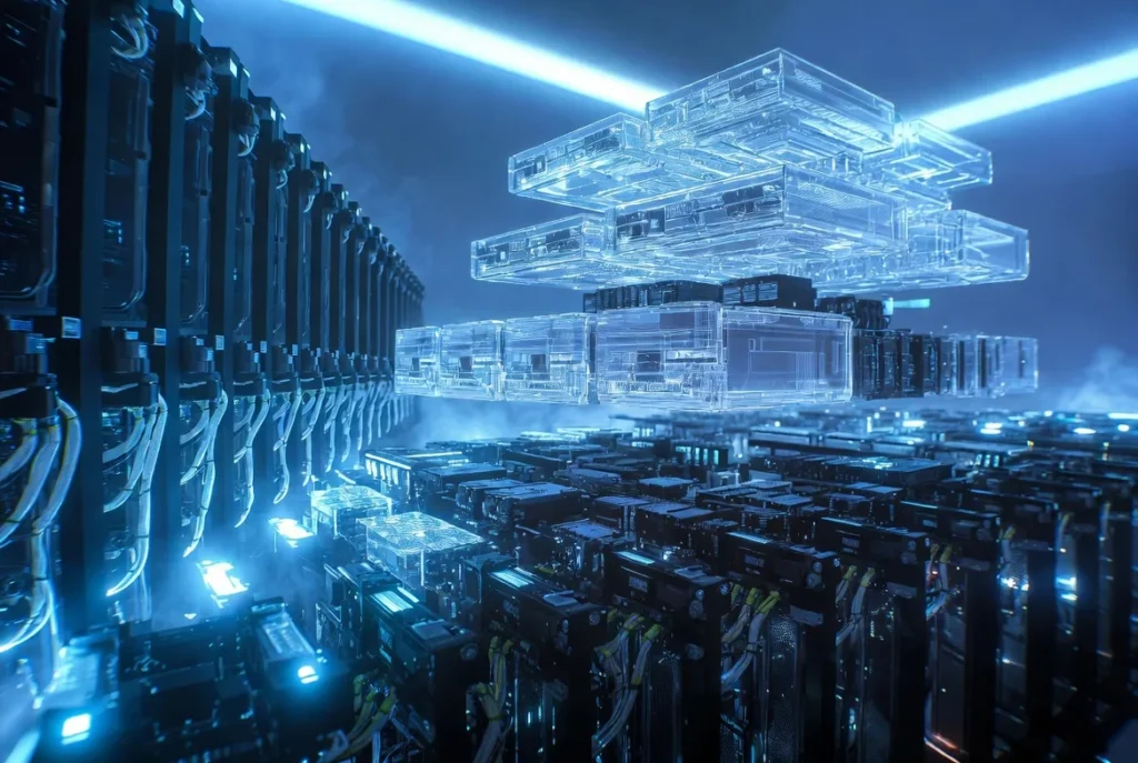 Server room illustrating rising virtualization overhead costs and VMware licensing challenges in 2026