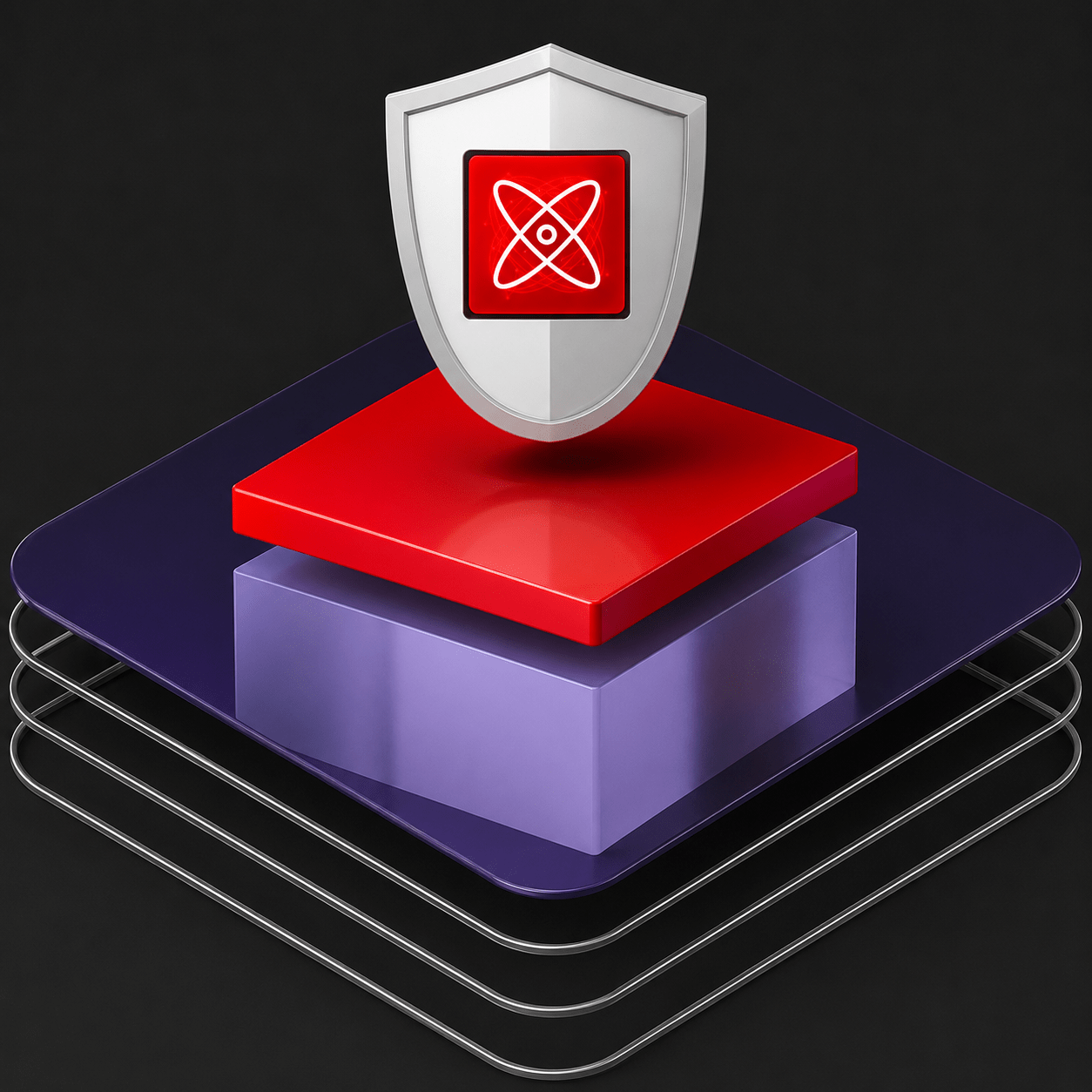 Red Hat Enterprise Linux post-quantum cryptography shield diagram on blue background
