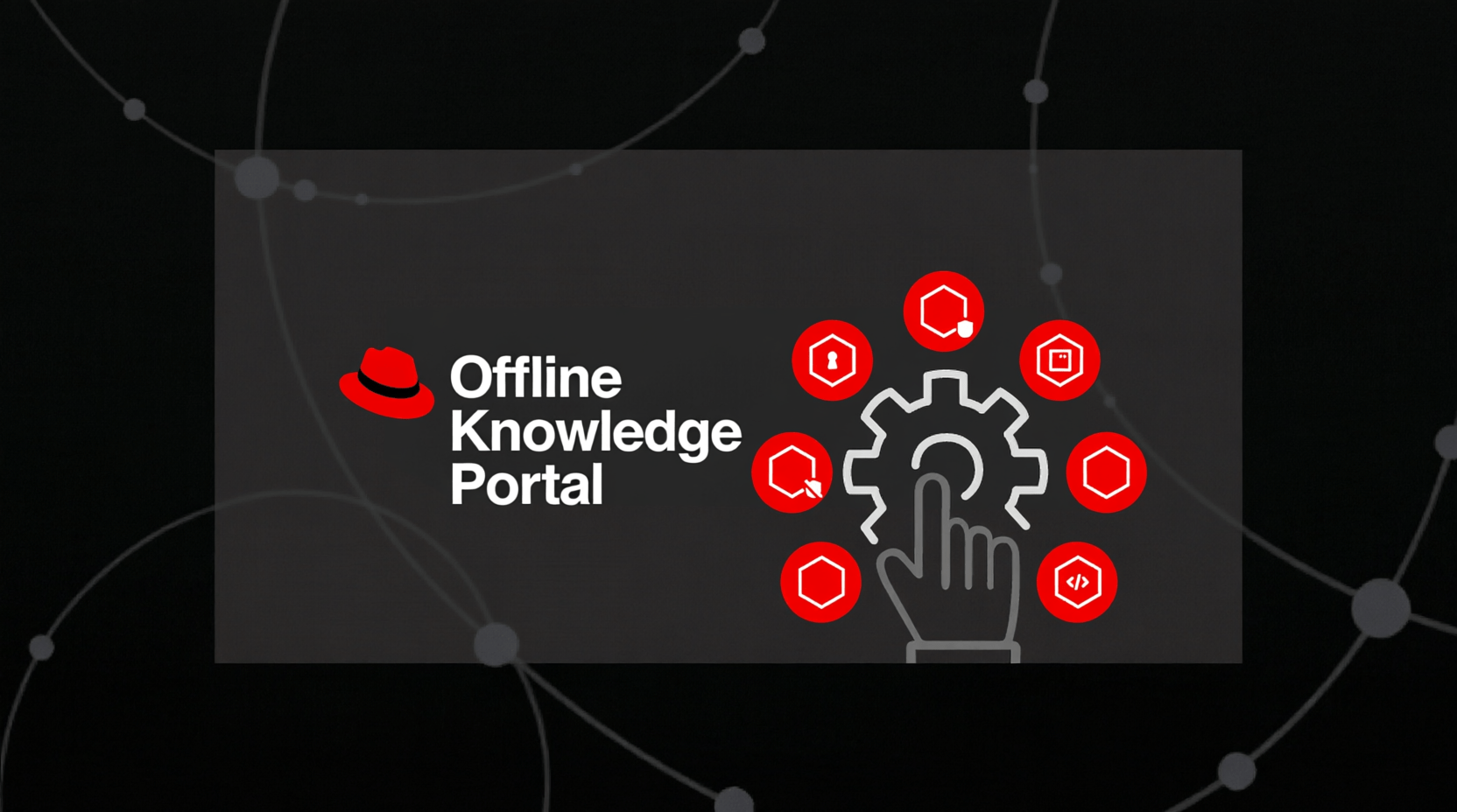 Red Hat Offline Knowledge Portal running in a browser with product documentation in a disconnected environment