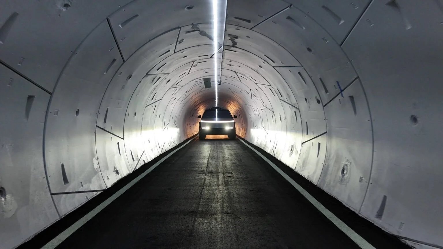 Boring Company Hyperloop tunnel