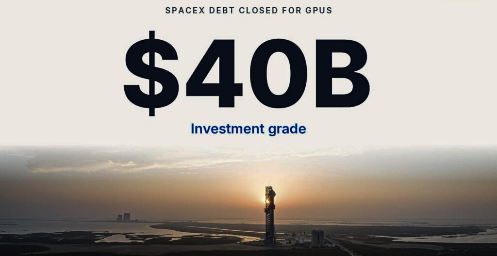 SpaceX $40 billion debt
